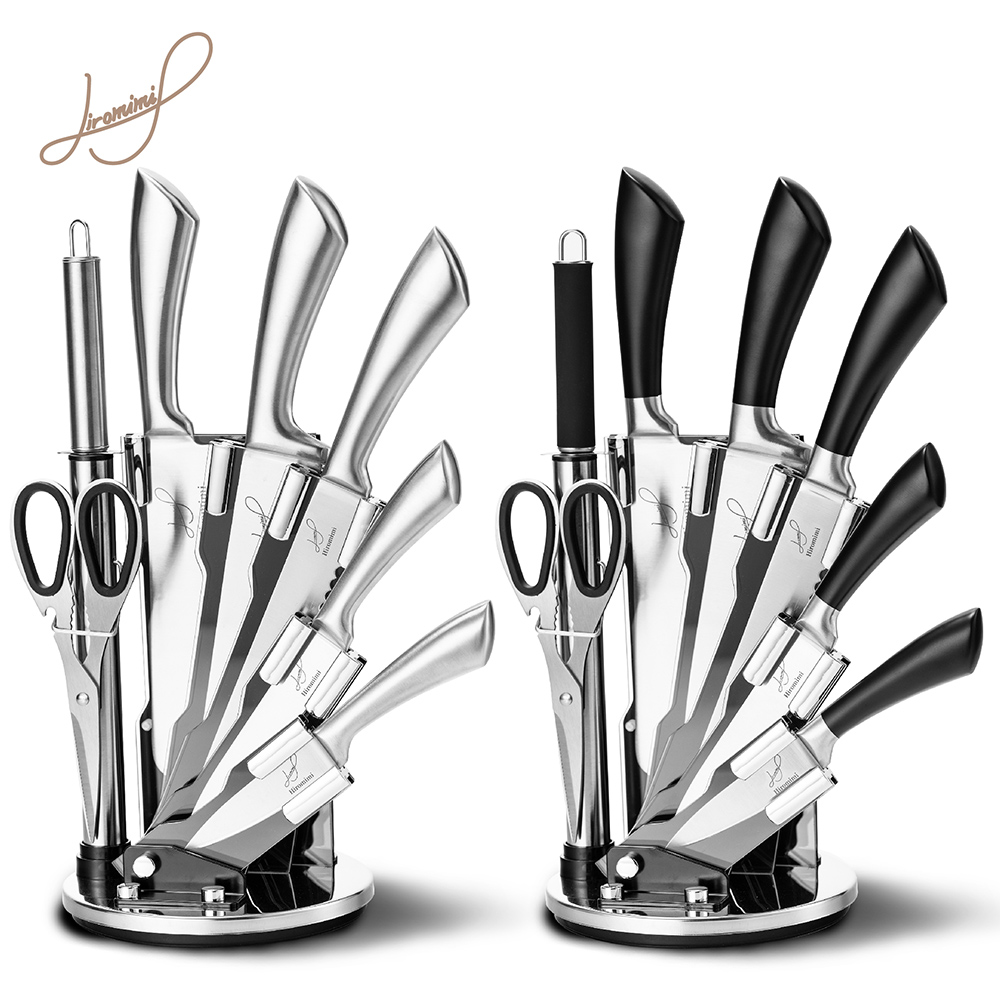 Hiromimi高碳鋼刀具8件組【Hiromimi】高碳鋼一體成型刀具8件組(2色可選)