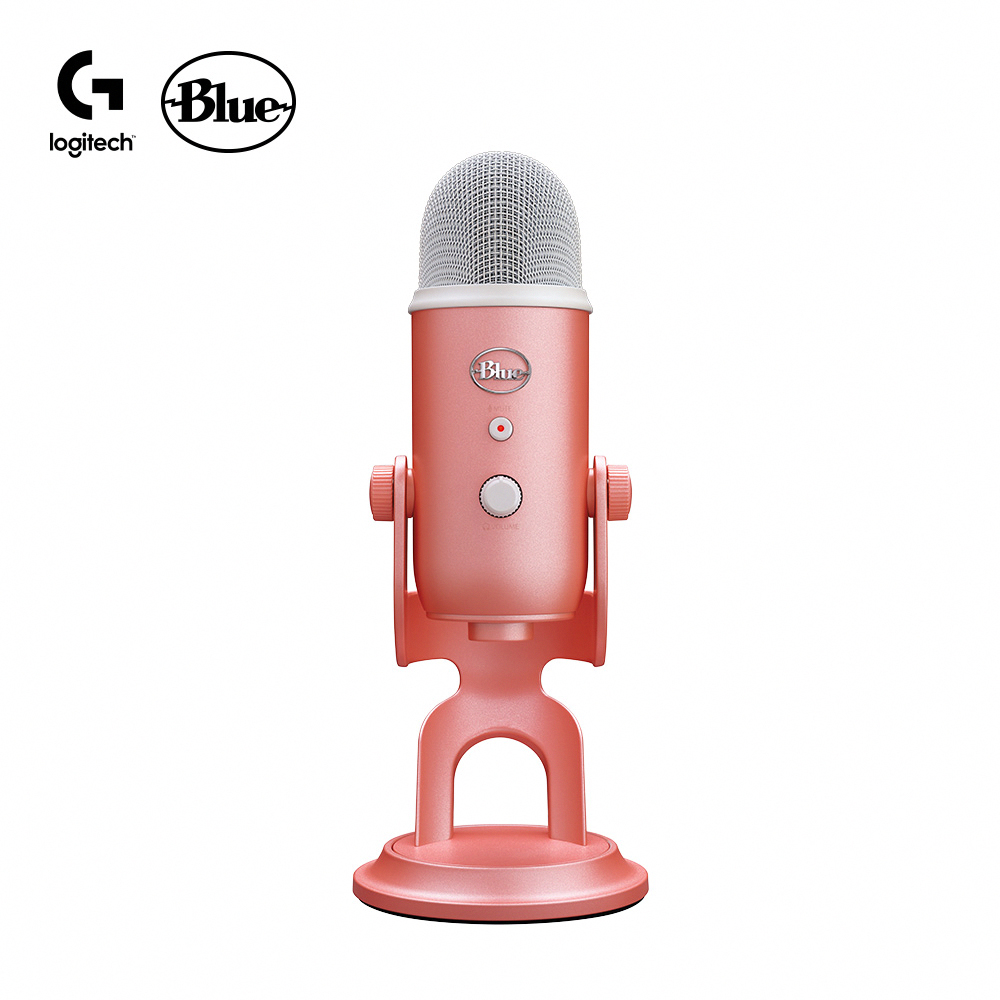 雪怪麥克風【Blue】YETI 雪怪 USB 麥克風－甜玫粉(炫光美型系列)