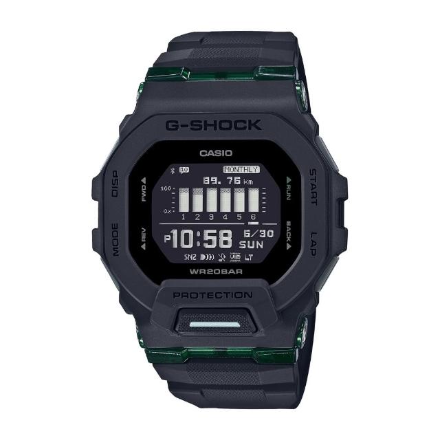 CASIO 卡西歐】G-SHOCK 經典方型藍牙運動手錶(黑_GBD-200UU-1) - momo