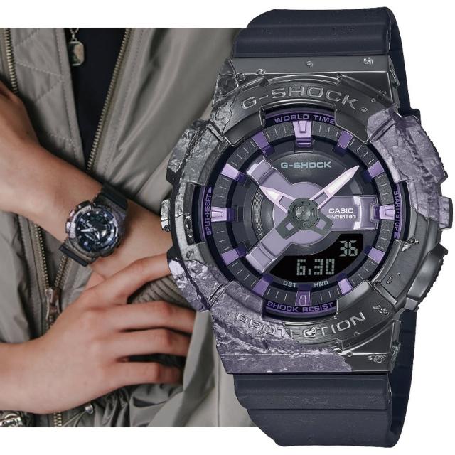 【CASIO 卡西歐】G-SHOCK 40週年冒險者寶石系列金屬礦石設計雙