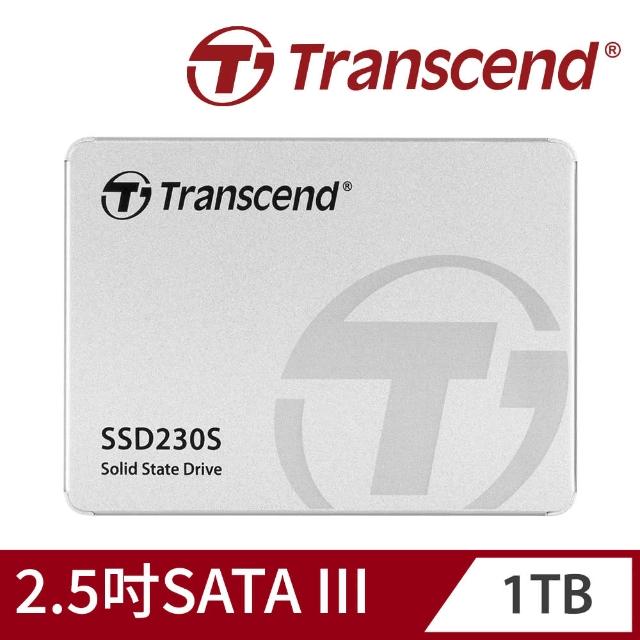 Transcend 創見】SSD230S 1TB 2.5吋SATA III SSD固態硬碟(TS1TSSD230S