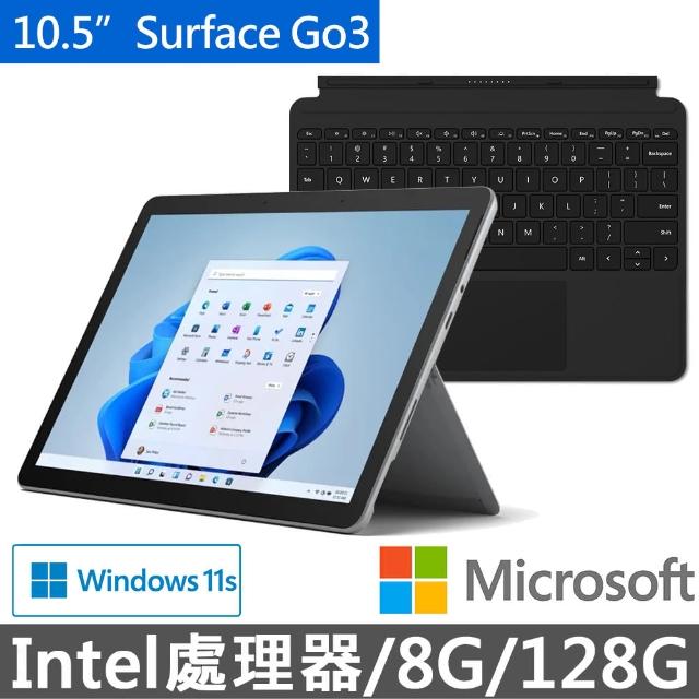 【Microsoft 微軟】黑鍵組 10.5吋輕薄觸控筆電(Surface Go3/6500Y
