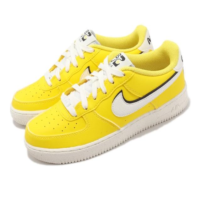 NIKE 耐吉】休閒鞋Air Force 1 LV8 GS 童鞋大童女鞋亮黃色經典AF1 82