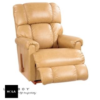 【HOLA】La-Z-Boy 單人全牛皮沙發/搖椅式休閒椅10T512-焦糖棕(10T512-焦糖棕)