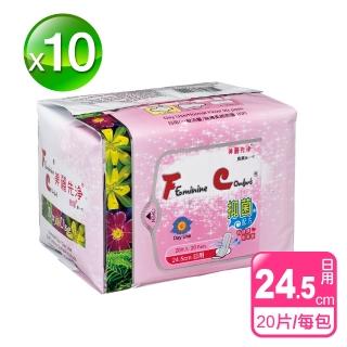 【長榮生醫】FC-美麗先淨天然草本抑菌衛生棉(日用*10包 共200片)