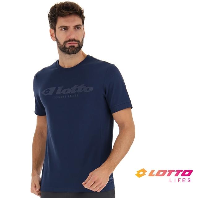 LOTTO】男經典潮流T-SHIRT(深單寧-LT217630101) - momo購物網- 好評