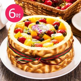 【樂活e棧】生日快樂造型蛋糕-虎皮百匯蛋糕(6吋/顆 共1顆)