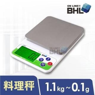 【BHL 秉衡量】LCD夜光液晶料理秤 BHG-1.1k〔1.1kgx0.1g〕(BHL秉衡量BHG-1.1k)
