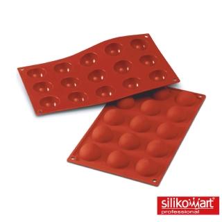 【silikomart】15連半球模(義大利製 巧克力 冰模 矽膠模)