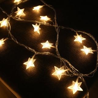 【BLS】聖誕20顆LED燈-星星(電池款/300cm)