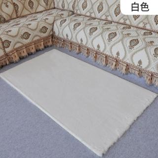 【JEN】北歐風仿兔毛加厚地毯地墊60*120cm白