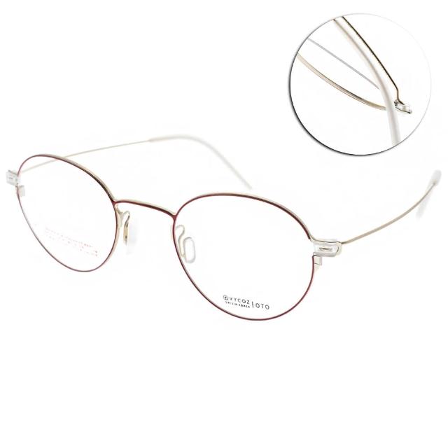 【VYCOZ】薄鋼工藝 圓框款 光學眼鏡(紅-金#OTO RED-GD)