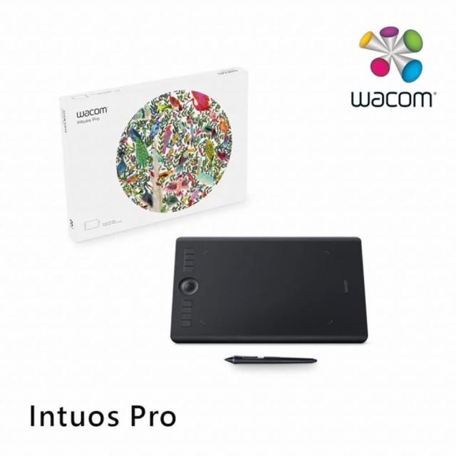 【Wacom】Intuos Pro Medium 創意觸控繪圖板經典黑(PTH-660/K0