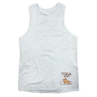 【AKUMA YOGA】後開叉背心-柴犬Yuki-yoga diary(台灣設計師原創瑜珈系列)