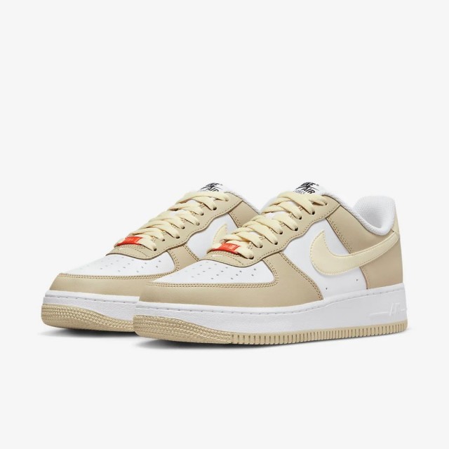 【NIKE 耐吉】休閒鞋運動鞋AIR FORCE 1 07 男鞋米白(DZ2771211