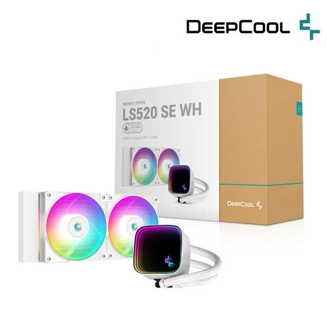 DeepCool】九州風神LS520 SE WH CPU一體式240水冷散熱器- momo購物網