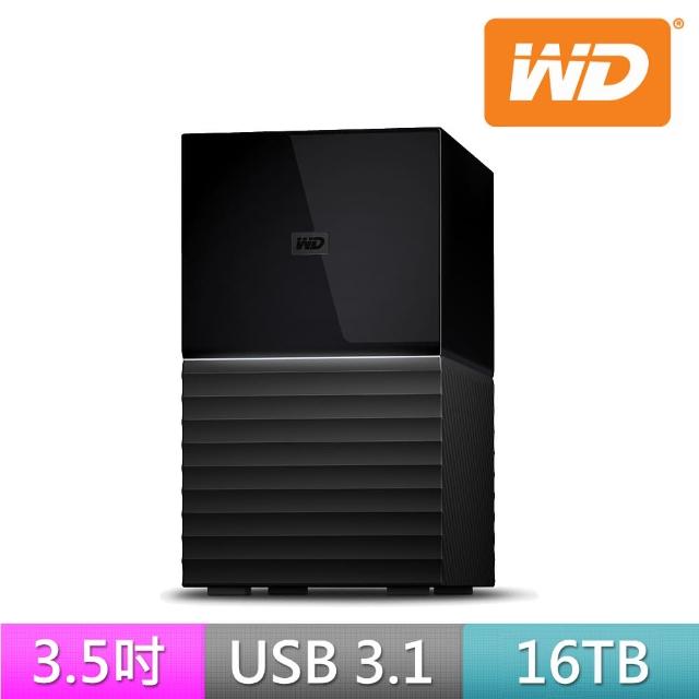 WD 威騰】My Book Duo 16TB 3.5吋外接硬碟(WDBFBE0160JBK-SESN) - momo