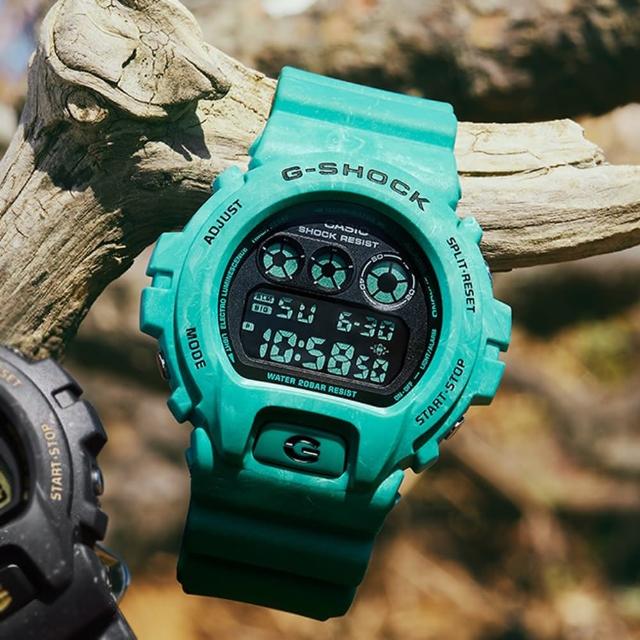 【CASIO 卡西歐】G-SHOCK 風情海洋計時電子錶(DW-6900WS-2