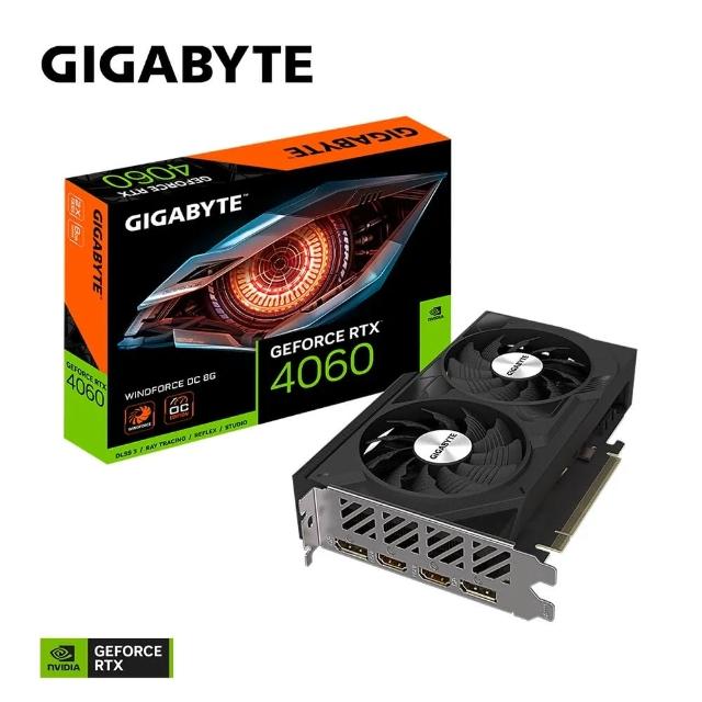 GIGABYTE 技嘉】GeForce RTX4060 WINDFORCE OC 8G 顯示卡- momo購物網