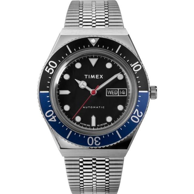 【TIMEX】天美時M79系列機械錶(黑/ 藍TXTW2U29500) - momo購物