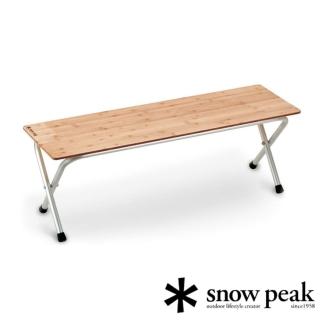 【Snow Peak】折疊板凳-竹板加長 LV-066TR(LV-066TR)