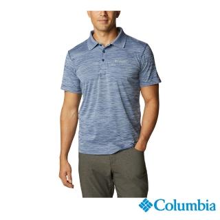 【Columbia 哥倫比亞 官方旗艦】男款-Omni-Shade UPF30涼感快排Polo衫-深藍(UAE60820NY / 2022年春夏商品)