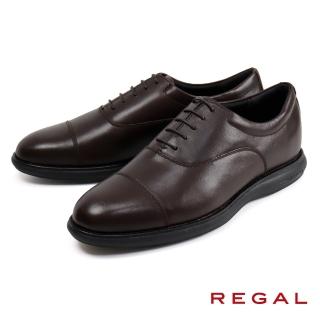 【REGAL】牛津造型橫飾休閒皮鞋 深棕色(71WR-DBR)