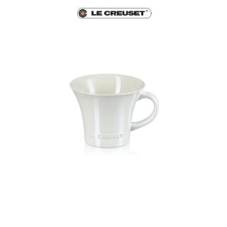 【Le Creuset】瓷器珠光薔薇英式午茶杯280ml(珠光白)