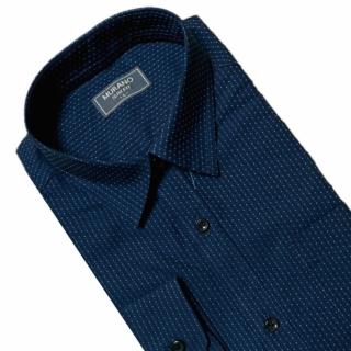 【MURANO】SLIM FIT 長袖襯衫-綠點(台灣製、現貨、修身)