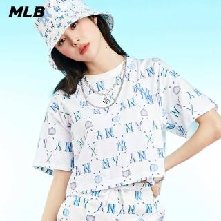 【MLB】女版短袖T恤 MONOGRAM系列 紐約洋基隊(3FTSM6023-50WHS)