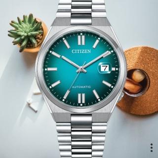 【CITIZEN 星辰】情人節推薦 青春撞色機械錶 40mm(NJ0151-88X 漸層藍)