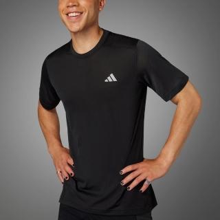 【adidas 愛迪達】Ulti Tee Knit M 男 短袖 上衣 亞洲版 運動 慢跑 涼感 透氣 反光 黑(IM4194)