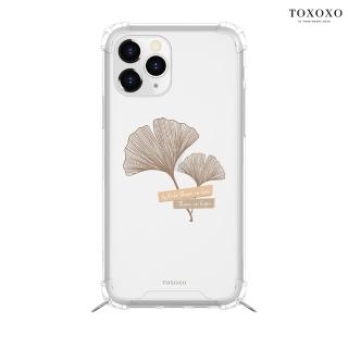 【TOXOXO】iPhone 13 6.1吋 繩掛殼系列 秋日銀杏透明防摔iPhone手機殼