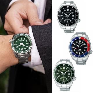 【SEIKO 精工】Prospex SUMO 相撲錶水鬼鋼帶機械錶款45mm(三款可選/黑/綠/可樂6R35-00A0)