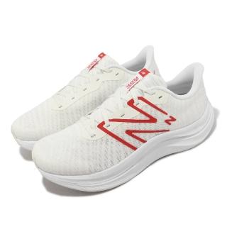 【NEW BALANCE】慢跑鞋 Fuelcell Propel V4 2E 寬楦 男鞋 白 紅 緩震 運動鞋 NB 紐巴倫(MFCPRCB4-2E)