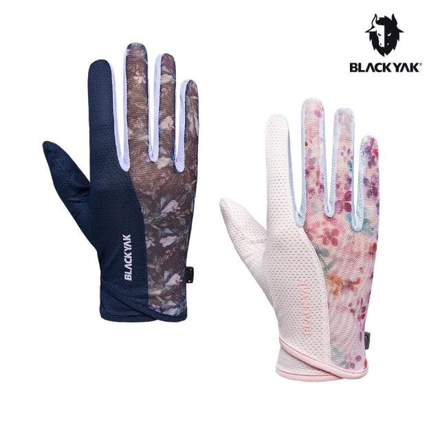 【BLACK YAK】女 印花手套[海軍藍/淺卡其]BYBB1WAN02(春夏 防曬手套 手套 女款)