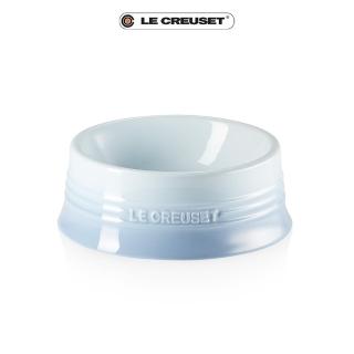 【Le Creuset】瓷器寵物餐碗-大(海岸藍)