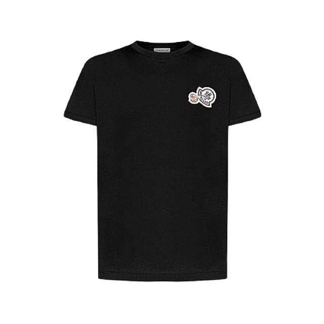 【MONCLER】男款 品牌雙LOGO 短袖T恤-黑色(S號、M號、L號、XL號、XXL號)