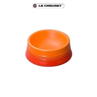 【Le Creuset】瓷器寵物餐碗-中(火焰橘)
