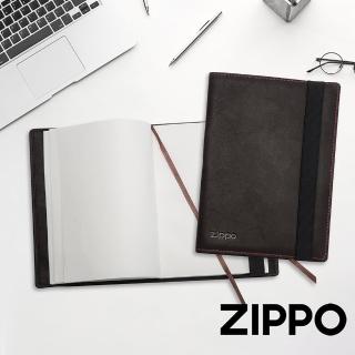【Zippo官方直營】咖啡色皮革筆記本-A5(皮件皮夾)