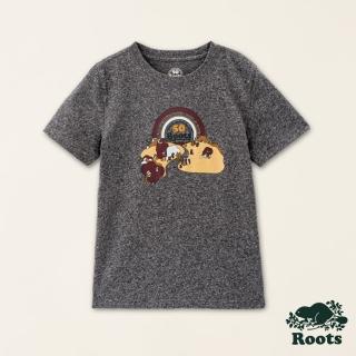 【Roots】Roots大童-#Roots50系列 璀璨50有機棉短袖T恤(灰色)