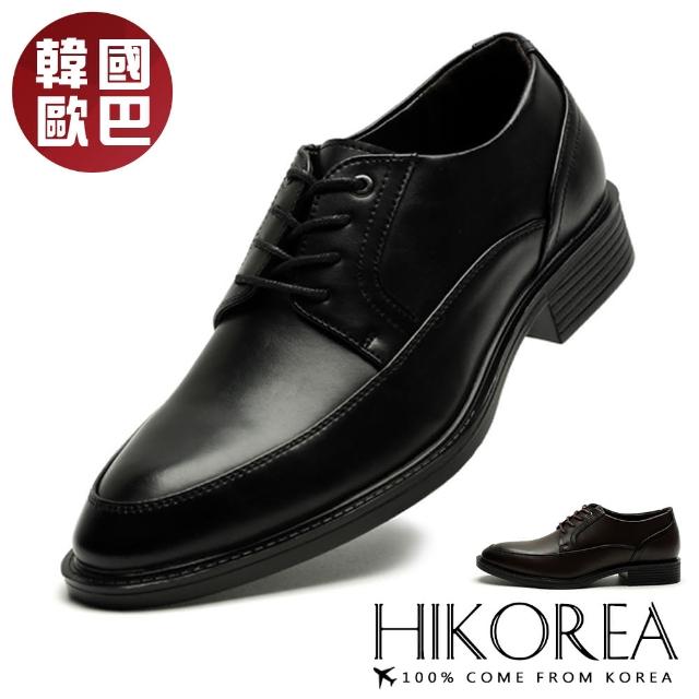 【HIKOREA】韓國空運。紳士鞋 商務鞋 新郎鞋 學生皮鞋 綁帶 /男鞋(73-497/2色/現貨+預購)