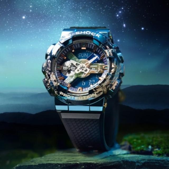 CASIO 卡西歐】G-SHOCK 探索宇宙完美地球EARTH 金屬錶殼人氣雙顯(GM