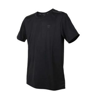 【FIRESTAR】男吸排圓領短袖T恤-慢跑 路跑 運動 上衣 反光 黑(D2030-10)