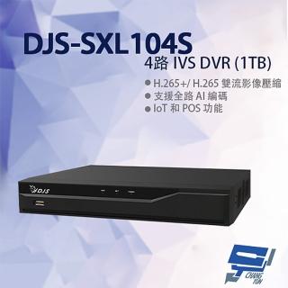 【CHANG YUN 昌運】DJS-SXL104S 4路 IVS DVR 含1TB 監視器 錄影主機 260x226x41mm
