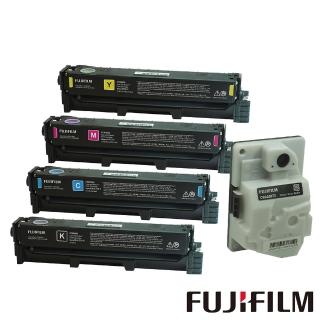 【FUJIFILM 富士軟片】四色組+回收盒★CT351267-70+973 原廠原裝 標準容量碳粉匣組+回收盒(C2410系列)