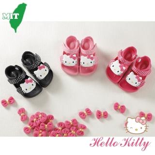 【HELLO KITTY】12.5-17.5cm兒童鞋 涼鞋 圓點造型輕量減壓(粉.桃.黑色)
