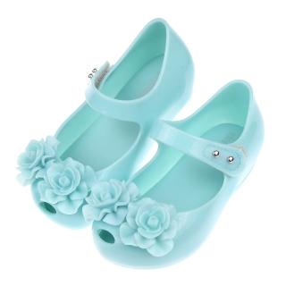 【布布童鞋】Melissa雙子玫瑰綠色兒童魚口涼鞋香香鞋(U2F612C)