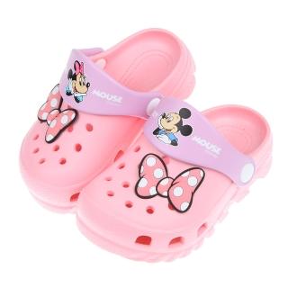 【布布童鞋】Disney迪士尼米奇米妮初戀蝴蝶結粉色兒童布希鞋(D2C121G)