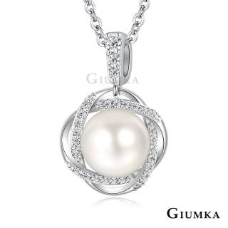 【GIUMKA】項鍊．珍珠．花朵．短項鏈．銀色(新年禮物)